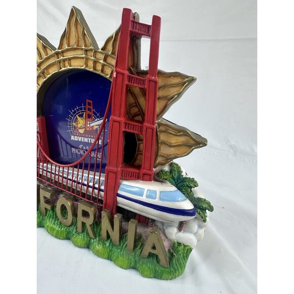 Vintage Disneyland California Adventure Sun Monorail Photo Picture Frame 4x4.5” - Picture 5 of 12